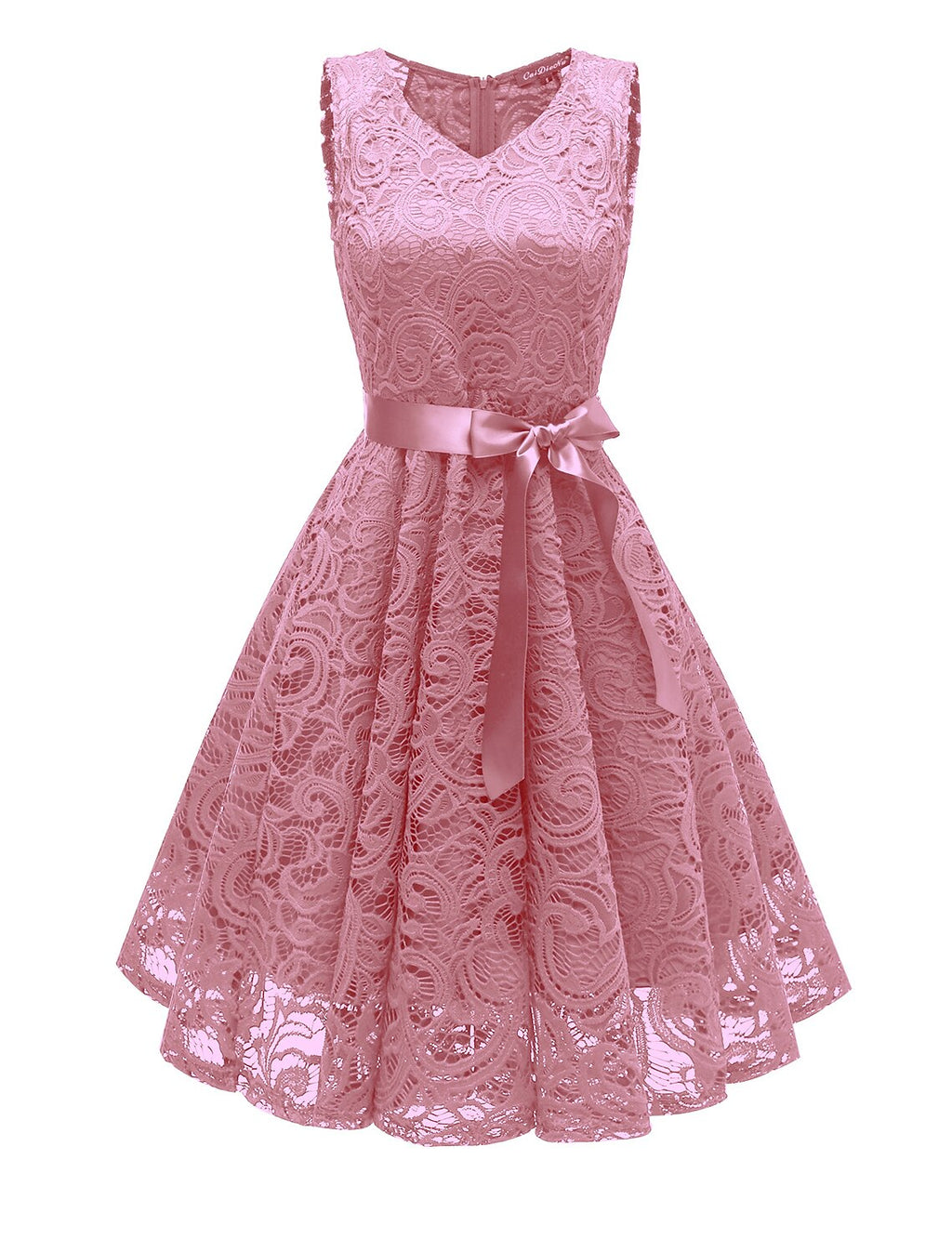 Cocktail Dresses Minimalist Dress Homecoming Graduation Short / Mini Sleeveless V Neck with Bow(s) Pleats