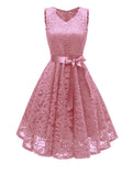 Cocktail Dresses Minimalist Dress Homecoming Graduation Short / Mini Sleeveless V Neck with Bow(s) Pleats