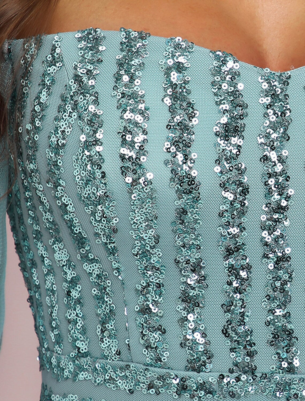Sexy Formal Evening Dress Off Shoulder Long Sleeve Floor Length