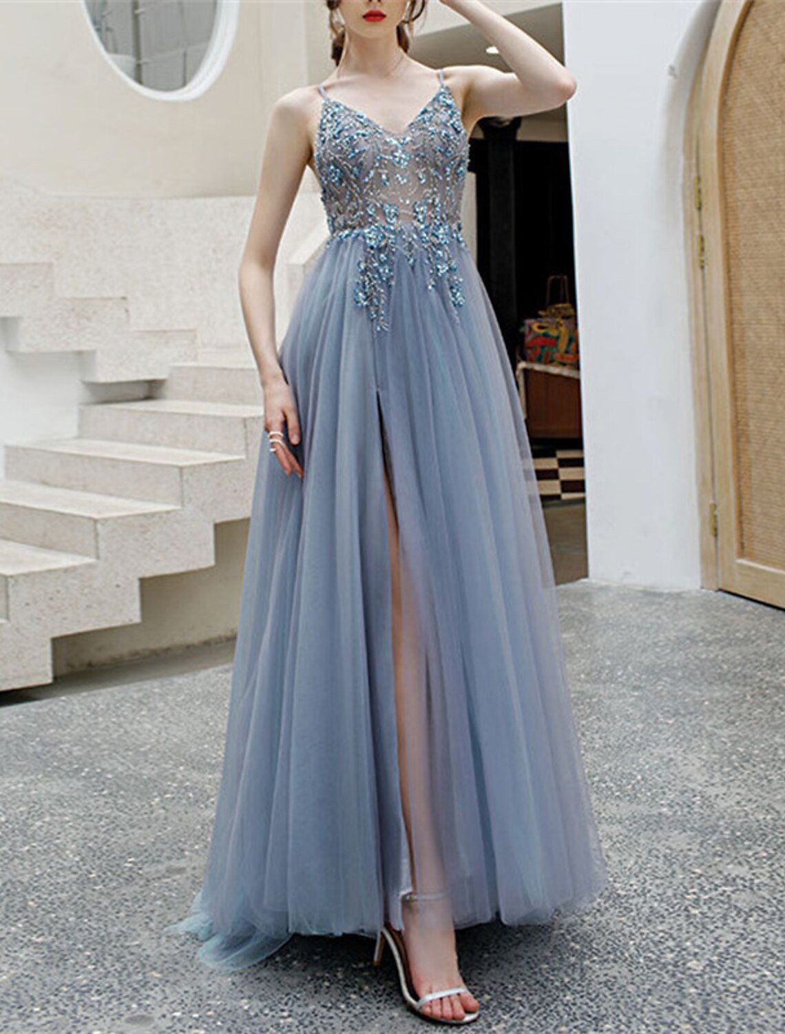 Quinceanera Dresses Luxurious Dress Prom Sweet 16 Floor Length Sleeveless Spaghetti Strap with Crystals