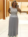 A-Line/Princess Scoop Sleeveless Floor-Length Mother of the Bride Dresses