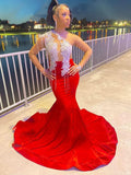 Trumpet/Mermaid Charmeuse Applique One-Shoulder Long Sleeves Sweep/Brush Train Dresses