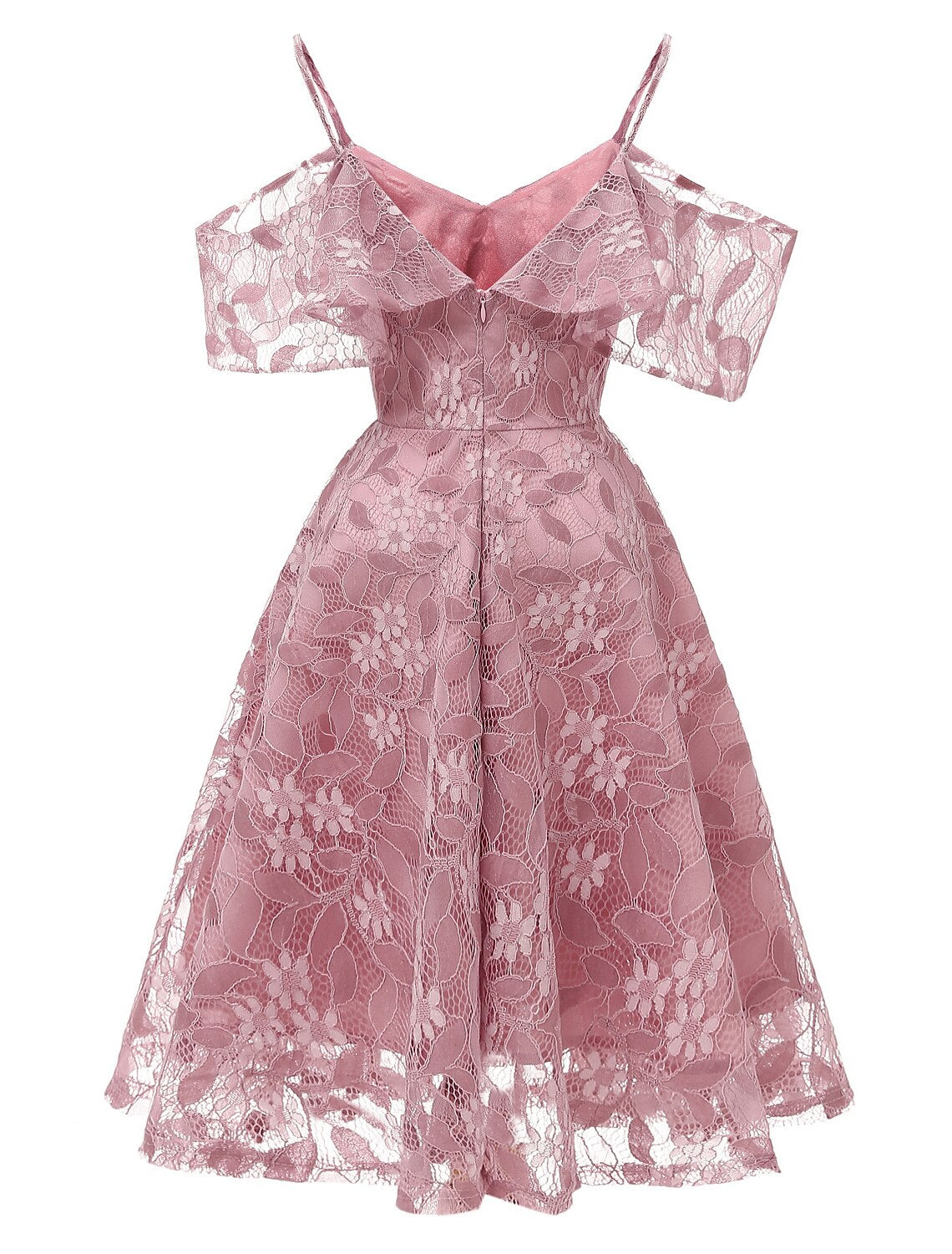 Cocktail Dresses Vintage Dress Graduation Party Wear Knee Length Short Sleeve Spaghetti Strap with Insert Pattern / Print