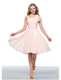 Engagement Cocktail Party Dress Neck Sleeveless Knee Length with Ruched