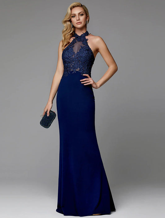 Elegant Red A-Line Halter-Neck Sleeveless Classic-Back Floor-Length Wedding Dress