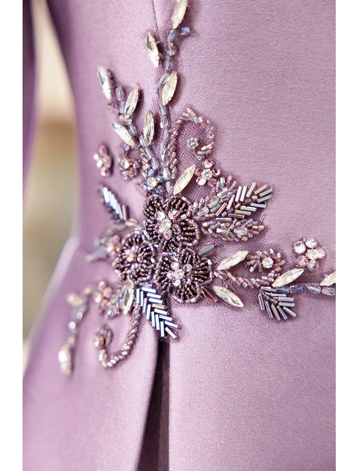 Two Piece Cocktail Dresses Elegant Dress Wedding Party Tea Length Long Sleeve V Neck with Appliques