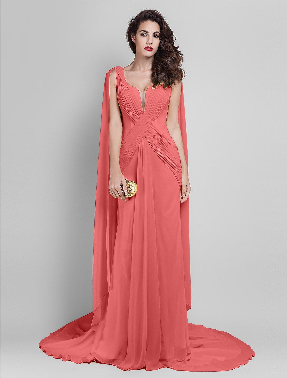 Wedding Guest Sleeveless Neck V Back Criss Cross Side