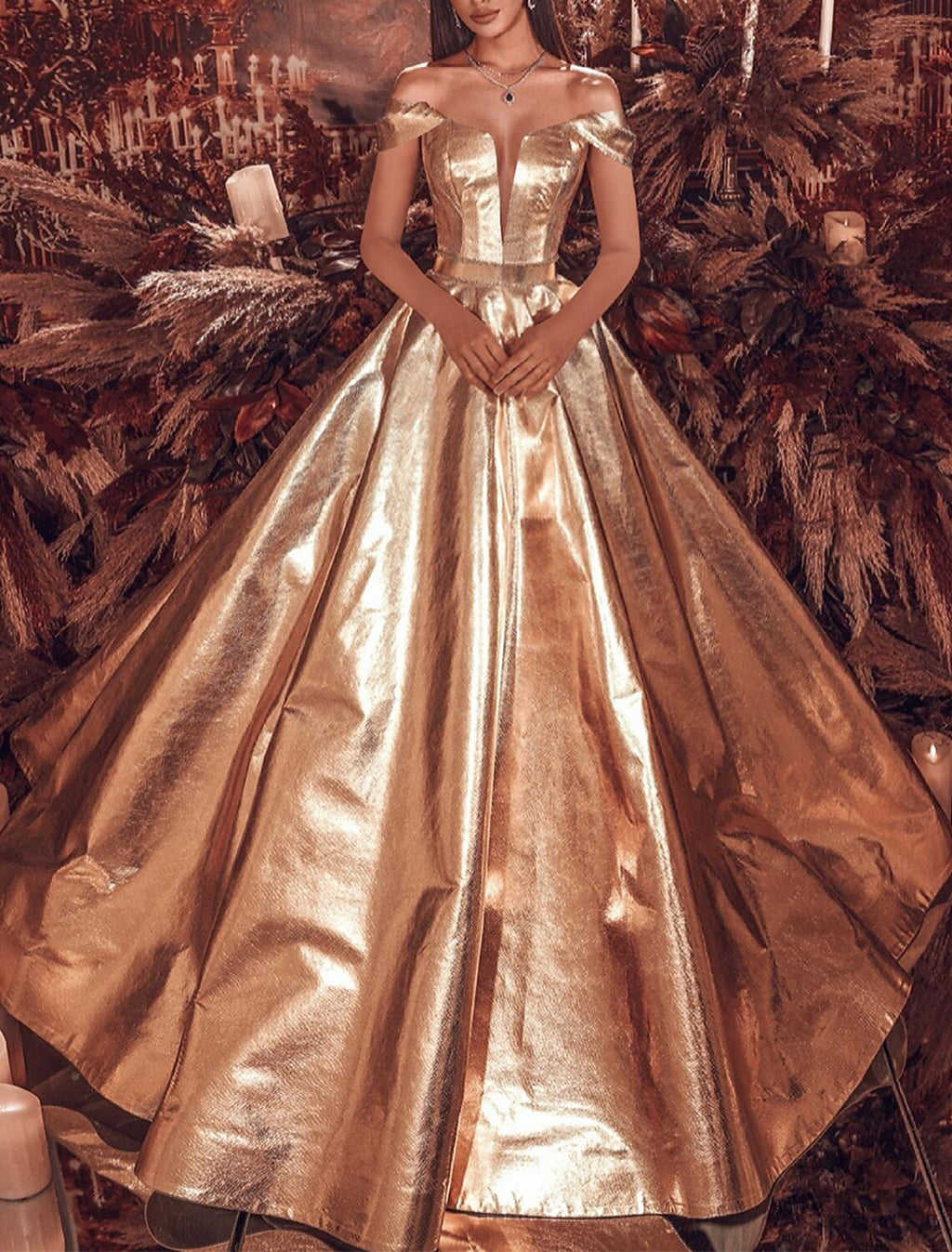 Evening Gown Celebrity Style Dress Carnival Quinceanera Sweep / Brush Train Short Sleeve Off Shoulder The Great Gatsby PU with Glitter
