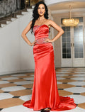 Sparkle Shine Wedding Guest Formal Evening Dress Strapless Sleeveless with Crystals