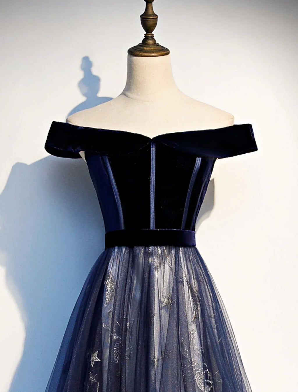 Floral Prom Formal Evening Dress Off Shoulder Short Sleeve Sweep / Brush Train with Pleats Pattern