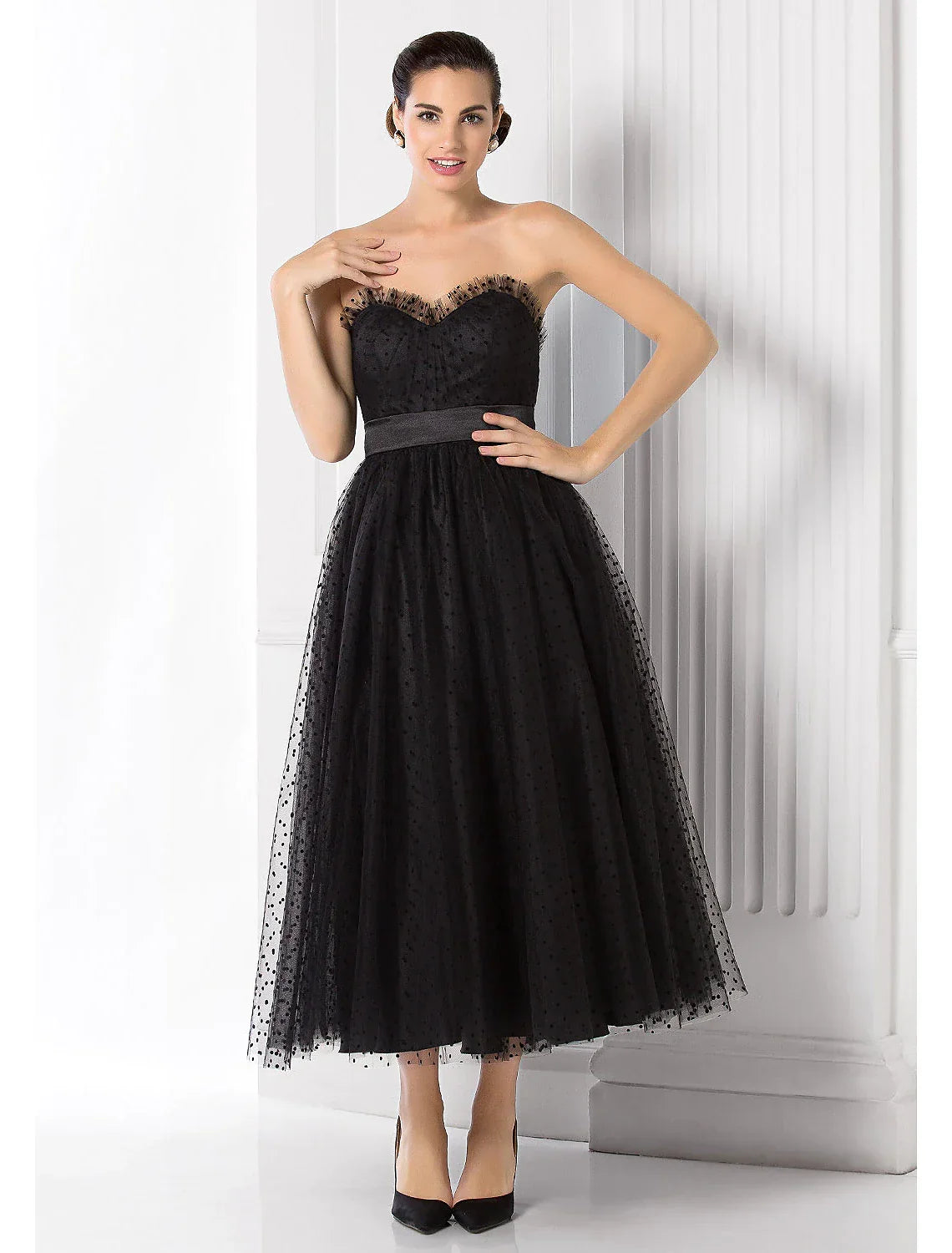 Black Little Homecoming Dresses Sleeveless Sash Ribbon