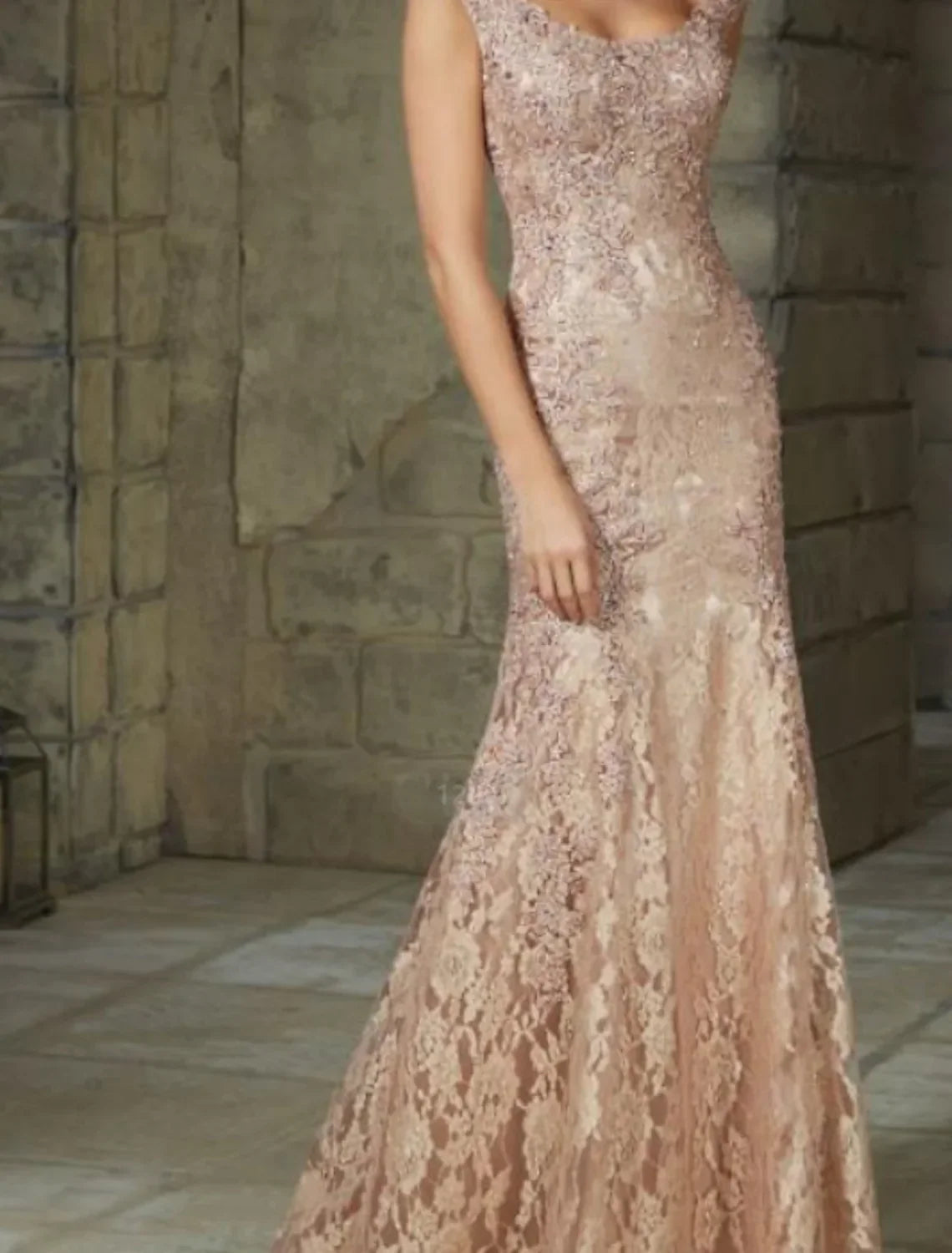 Floral Wedding Guest Formal Evening Dress Scoop Neck Sleeveless Floor Length