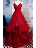 Sexy Dress Party Wear Floor Length Sleeveless Spaghetti Strap with Ruffles