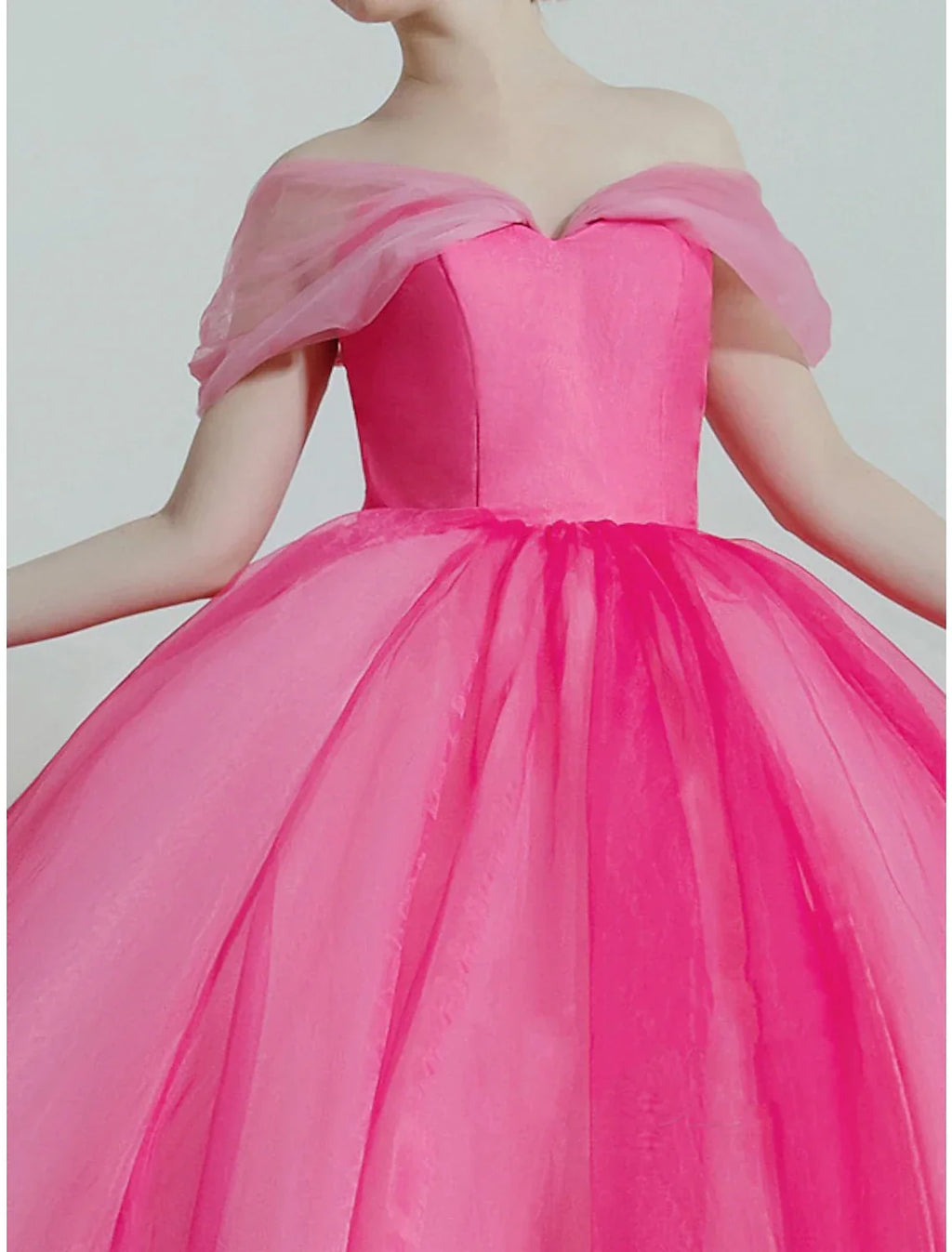 Ball Gown Prom Dresses Luxurious Dress Quinceanera Prom Sweep / Brush Train Short Sleeve Off Shoulder with Sleek Pleats
