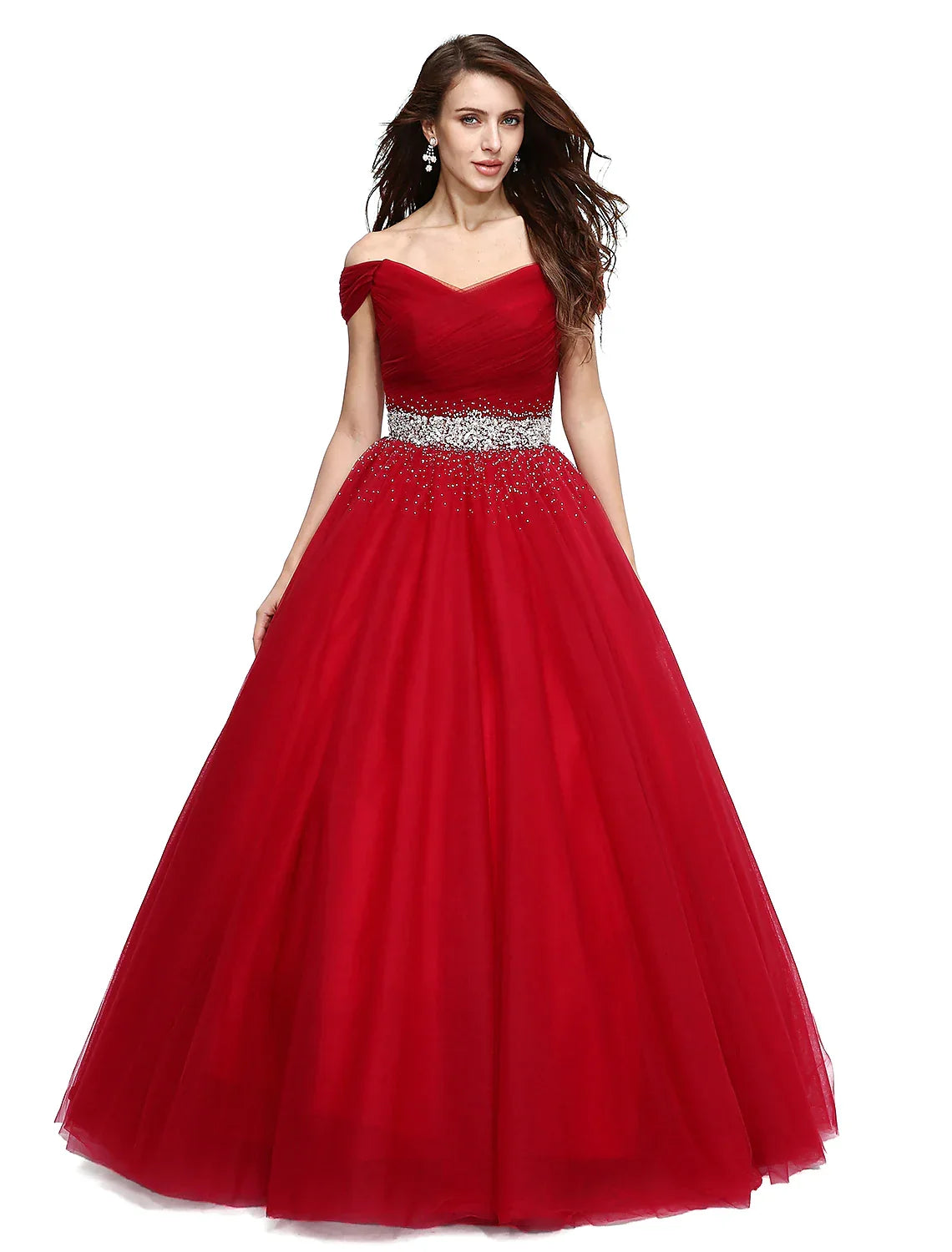 Formal Evening Floor Length leeveless V Wire Beading