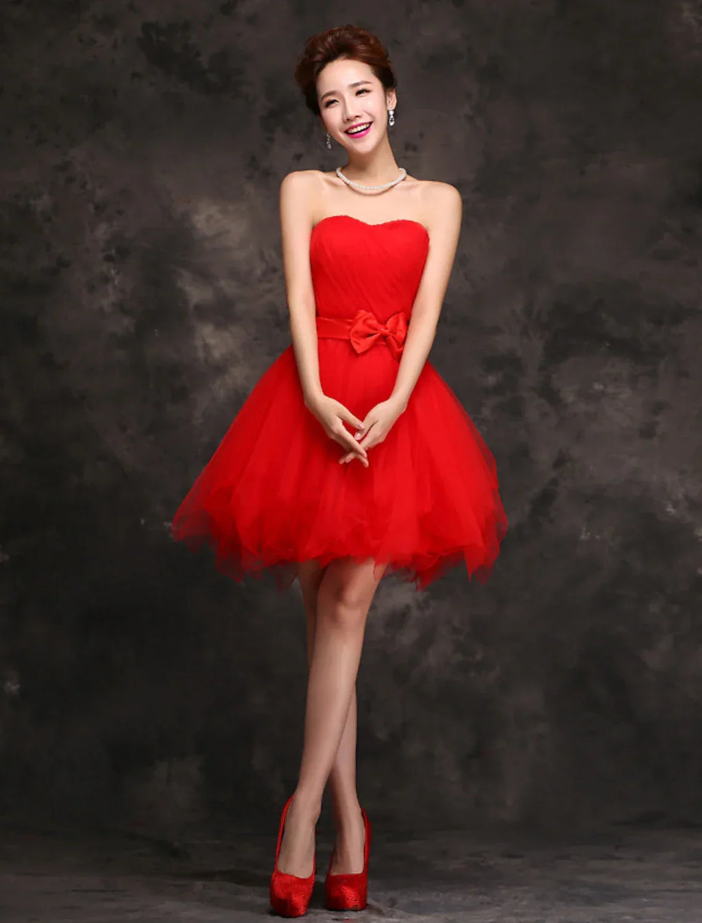 Ball Gown Cocktail Dresses Vintage Dress Homecoming Party Wear Short / Mini Sleeveless Sweetheart with Bow(s) Ruffles