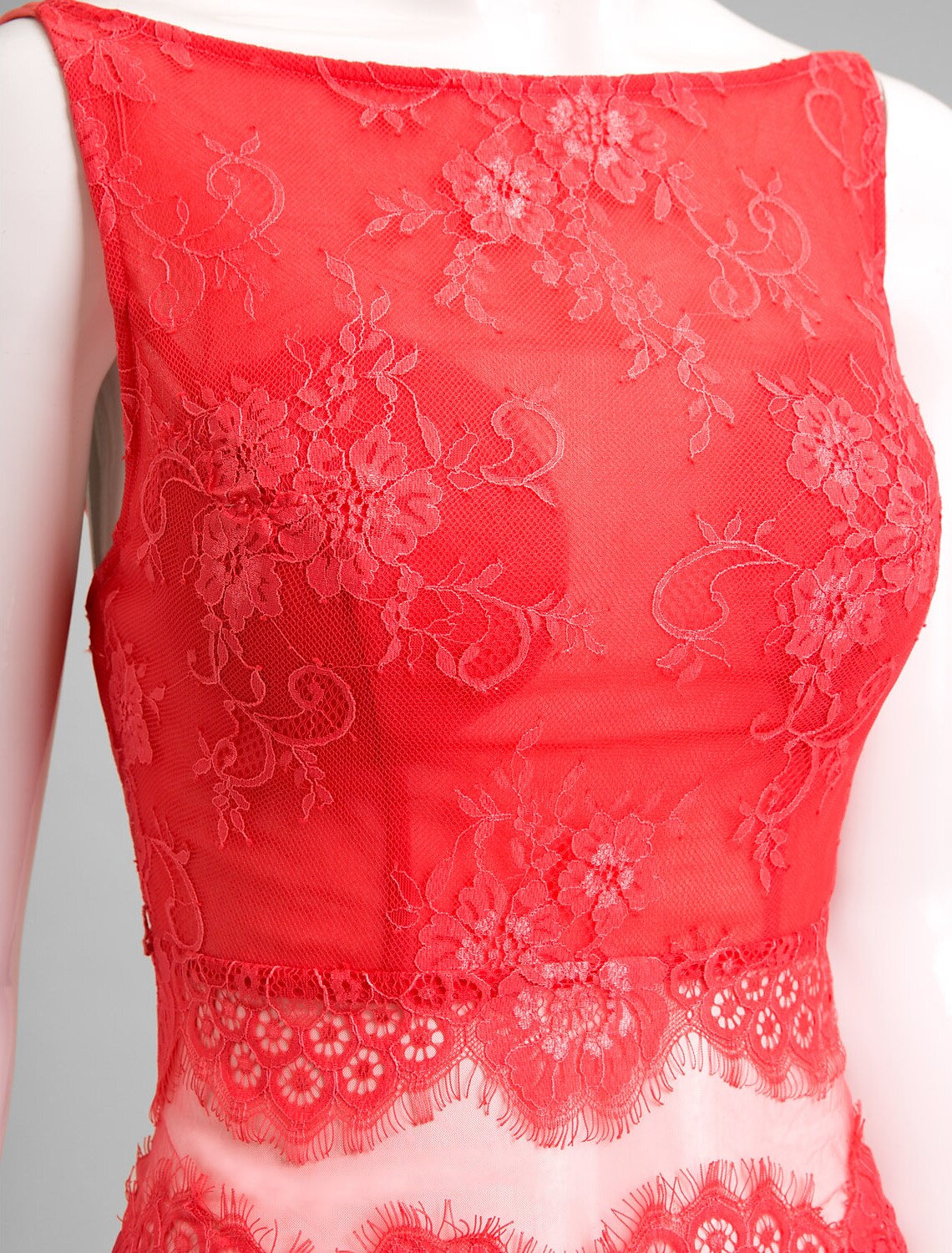 Plus Size Dress Knee Length Sleeveless with Sash Ribbon