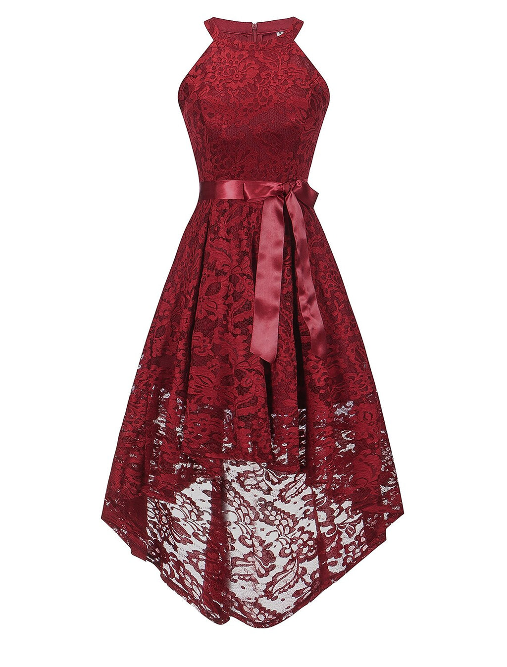 Special Occasion Dresses Hot Dress Homecoming Graduation Asymmetrical Sleeveless Halter Neck with Sash / Ribbon Bow(s)