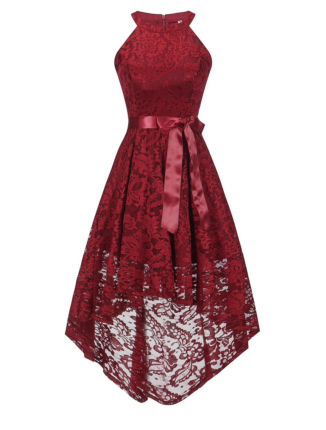 Special Occasion Dresses Hot Dress Homecoming Graduation Asymmetrical Sleeveless Halter Neck with Sash / Ribbon Bow(s)