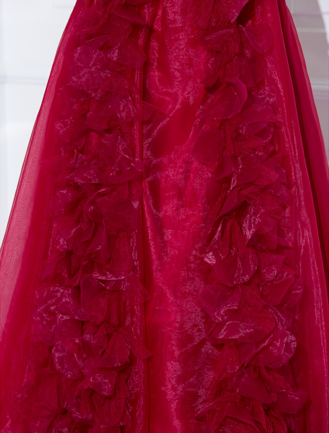 Celebrity Style Dress Holiday Floor Length Sleeveless Strapless with Sash Flower