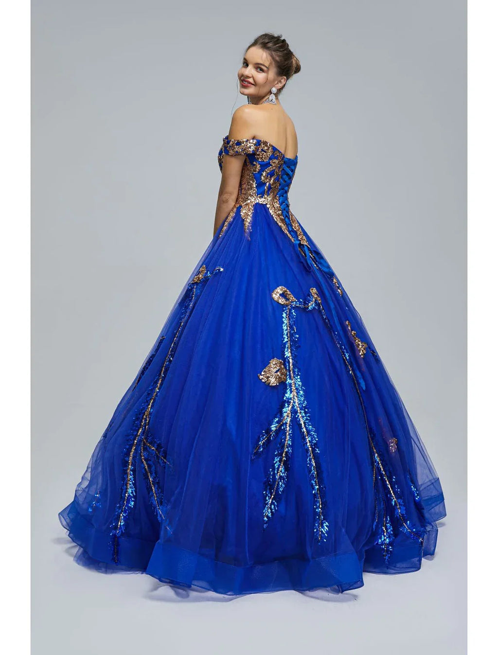Sparkle Shine Dress Quinceanera Floor Length Sleeveless Off Shoulder