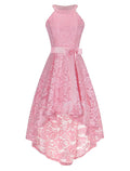 Special Occasion Dresses Hot Dress Homecoming Graduation Asymmetrical Sleeveless Halter Neck with Sash / Ribbon Bow(s)
