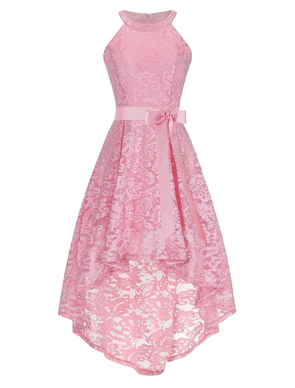 Special Occasion Dresses Hot Dress Homecoming Graduation Asymmetrical Sleeveless Halter Neck with Sash / Ribbon Bow(s)