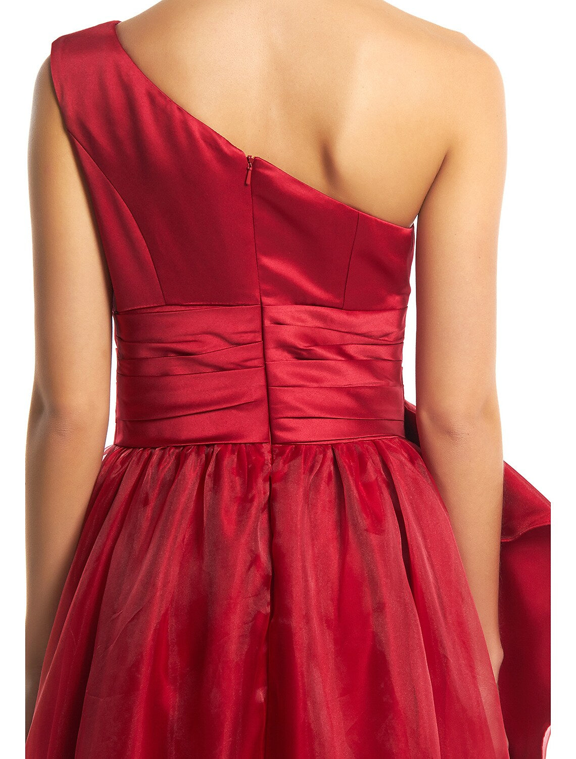 Prom Formal Evening Dress One Shoulder Sleeveless Floor Length with Side Draping
