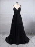 Glittering Dress Party Wear Floor Length Sleeveless V Neck with Slit