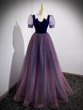 Sparkle & Shine Dress Prom Floor Length Short Sleeve Scoop Neck