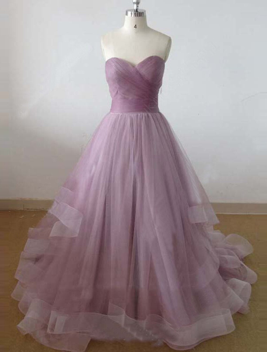 Minimalist Cute Engagement Prom Dress Sweetheart Neckline Sleeveless Court Train with Pleats Ruffles
