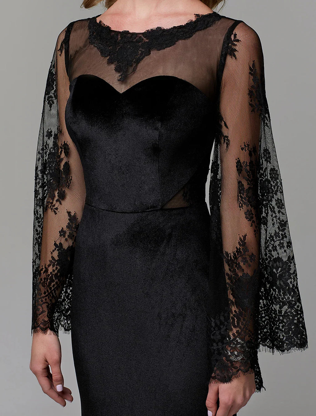 Wedding Guest Floor Length Long Sleeve