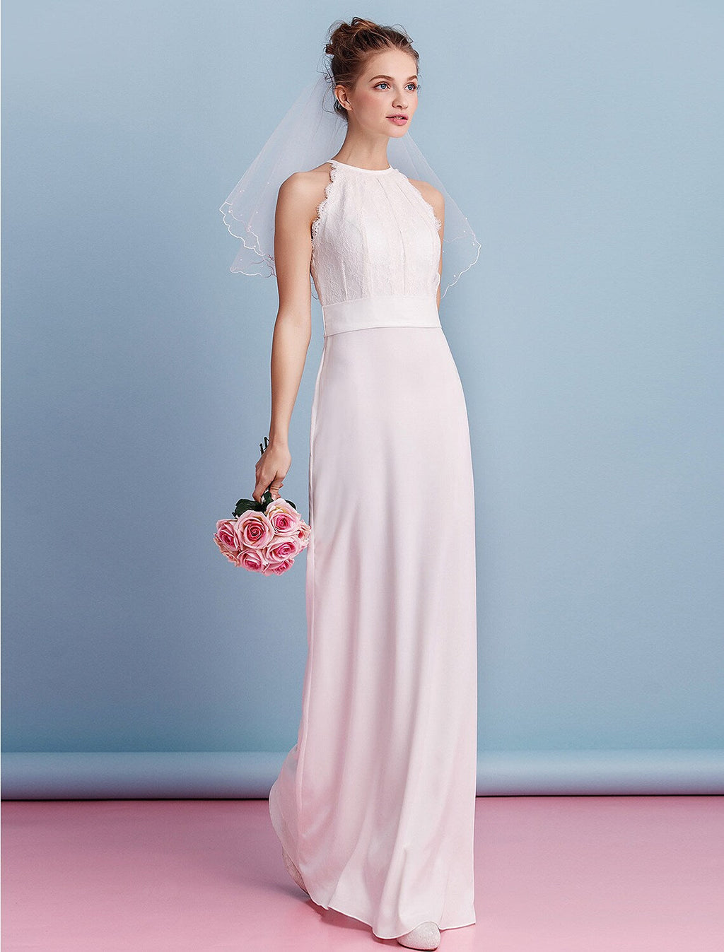 Wedding Dresses Floor Length Sleeveless