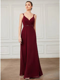 Vintage Formal Floor Length Sleeveless V Neck Crisscross Back with Sash Ribbon