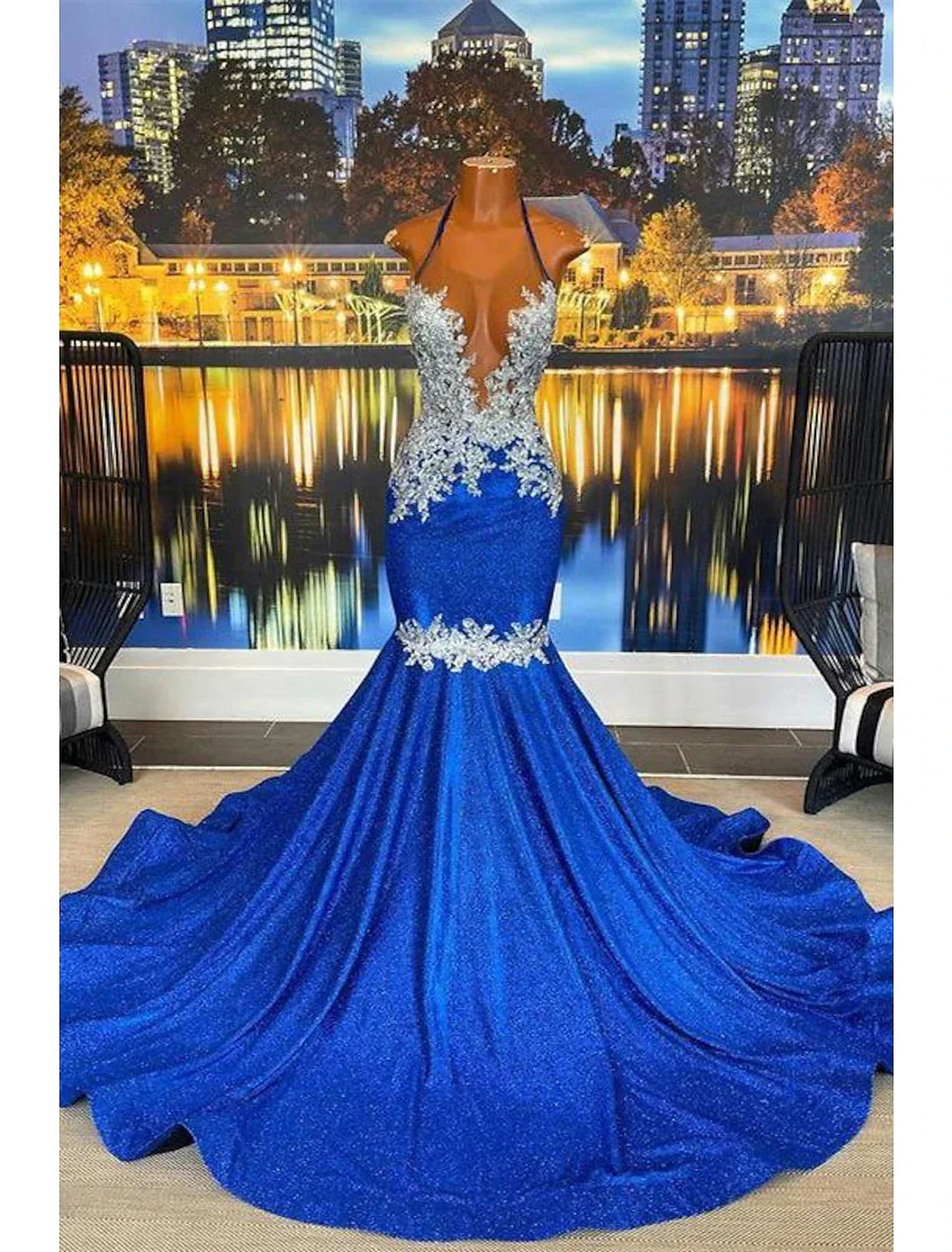 Floral Dress Cocktail Party Court Train Sleeveless Strapless African American Backless with Appliques