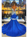 Floral Dress Cocktail Party Court Train Sleeveless Strapless African American Backless with Appliques