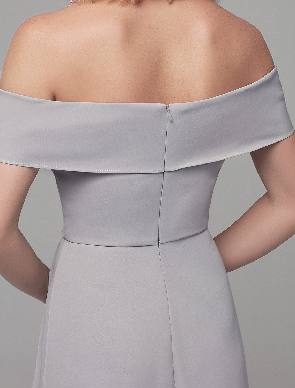 Luxurious Dress Wedding Floor Length Short Sleeve Off Shoulder with Rhinestone Split Front