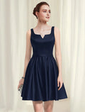 Cocktail Dresses Homecoming Short Mini Sleeveless Scoop Neck with Pleats