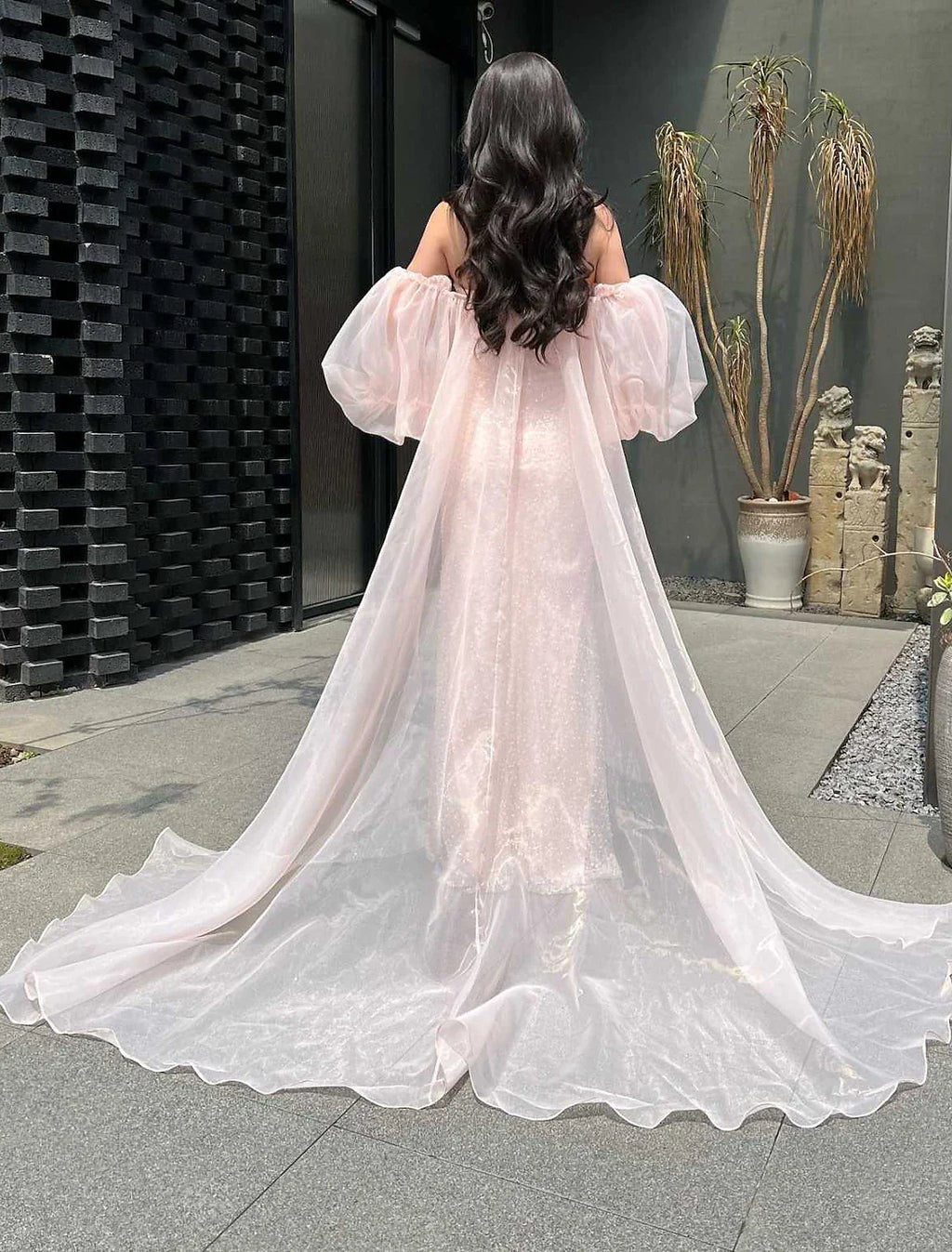 Mermaid / Trumpet Prom Dresses Sparkle & Shine Dress Formal Floor Length Short Sleeve Strapless with Pearls