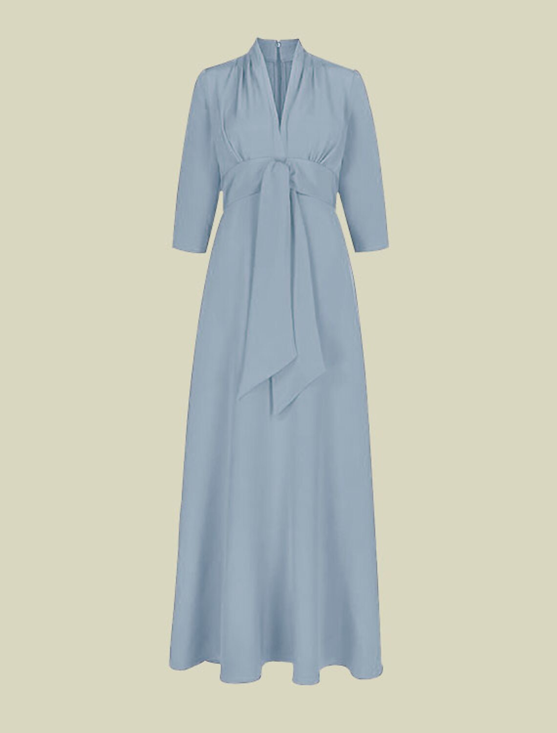 Mother of the Bride Dress Elegant V Neck Floor Length Charmeuse Sleeve with Ruching