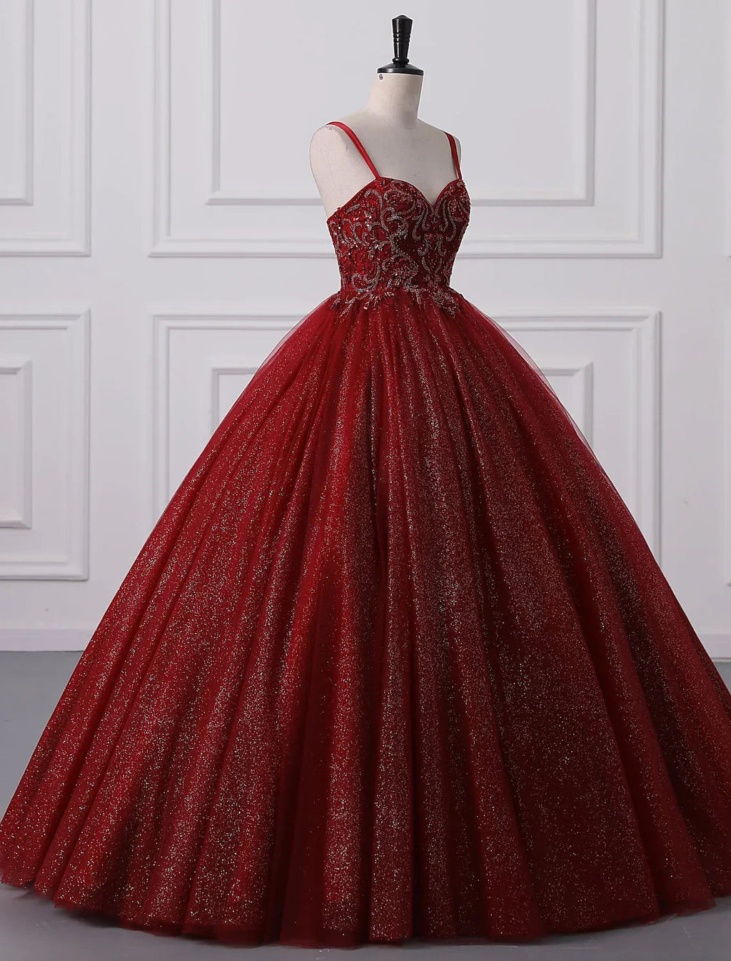 Ball Gown Prom Dresses Princess Dress Graduation Floor Length Sleeveless Strap Beading Appliques