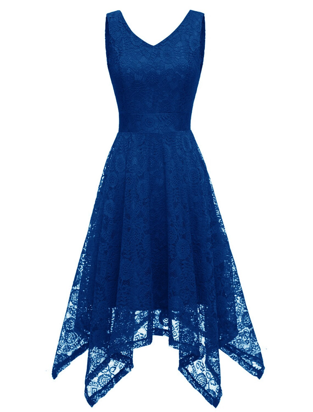 Cocktail Dresses Vintage Dress Graduation Party Wear Knee Length Sleeveless V Neck with Pleats