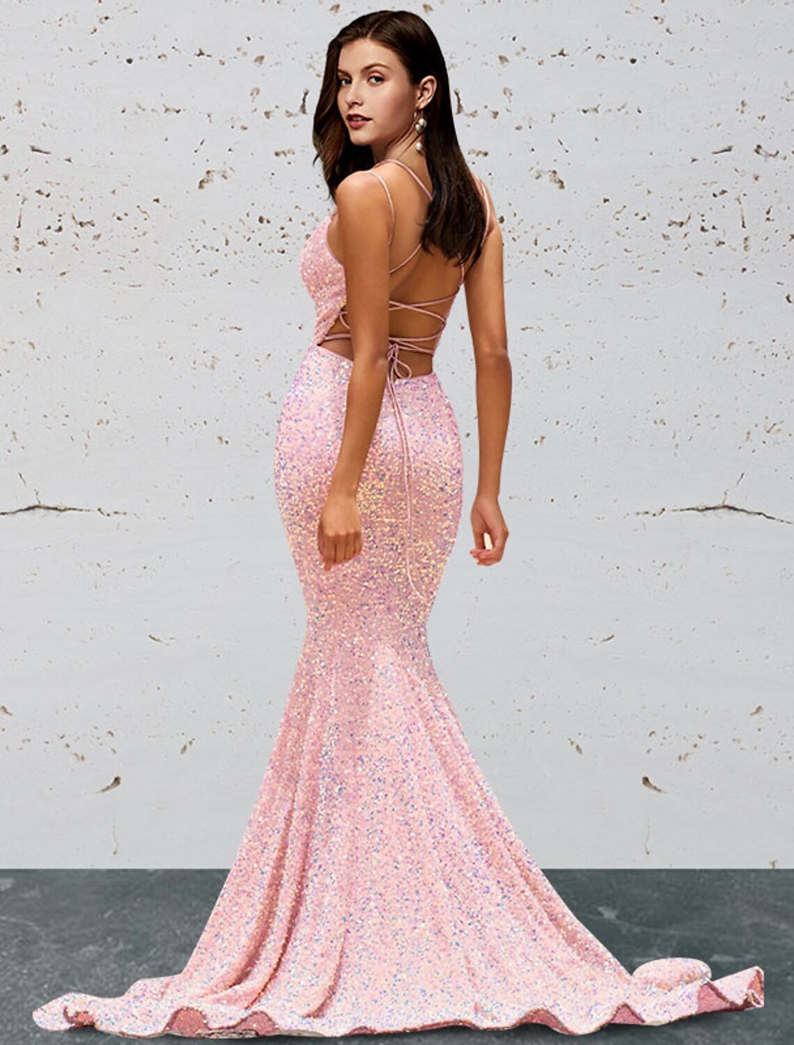 Floral Dress Formal Floor Length Sleeveless V Neck with Floral Print