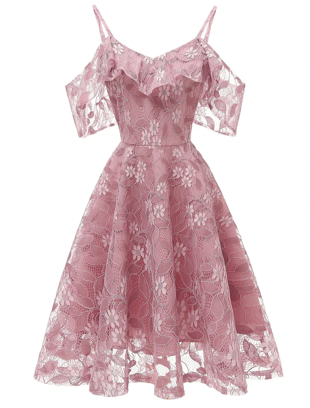Cocktail Dresses Vintage Dress Graduation Party Wear Knee Length Short Sleeve Spaghetti Strap with Insert Pattern / Print