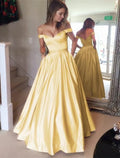 Ball Gown Elegant Prom Formal Evening Dress Off Shoulder Backless Short Sleeve Floor Length with Pleats Beading