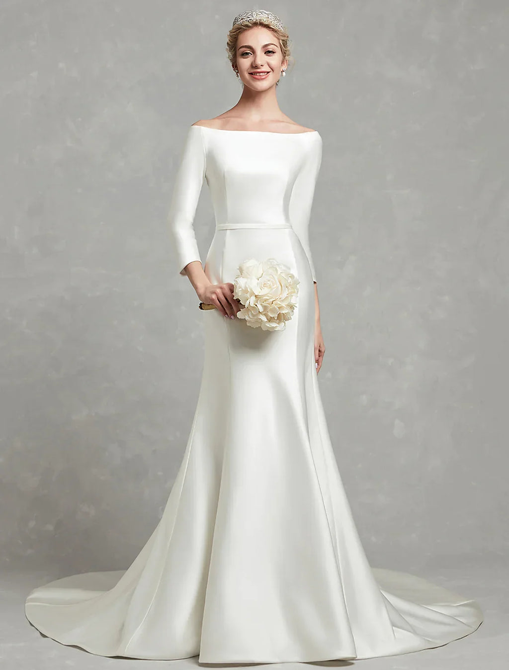 Casual Wedding Dresses Chapel Length Sleeve Strapless With Pleats