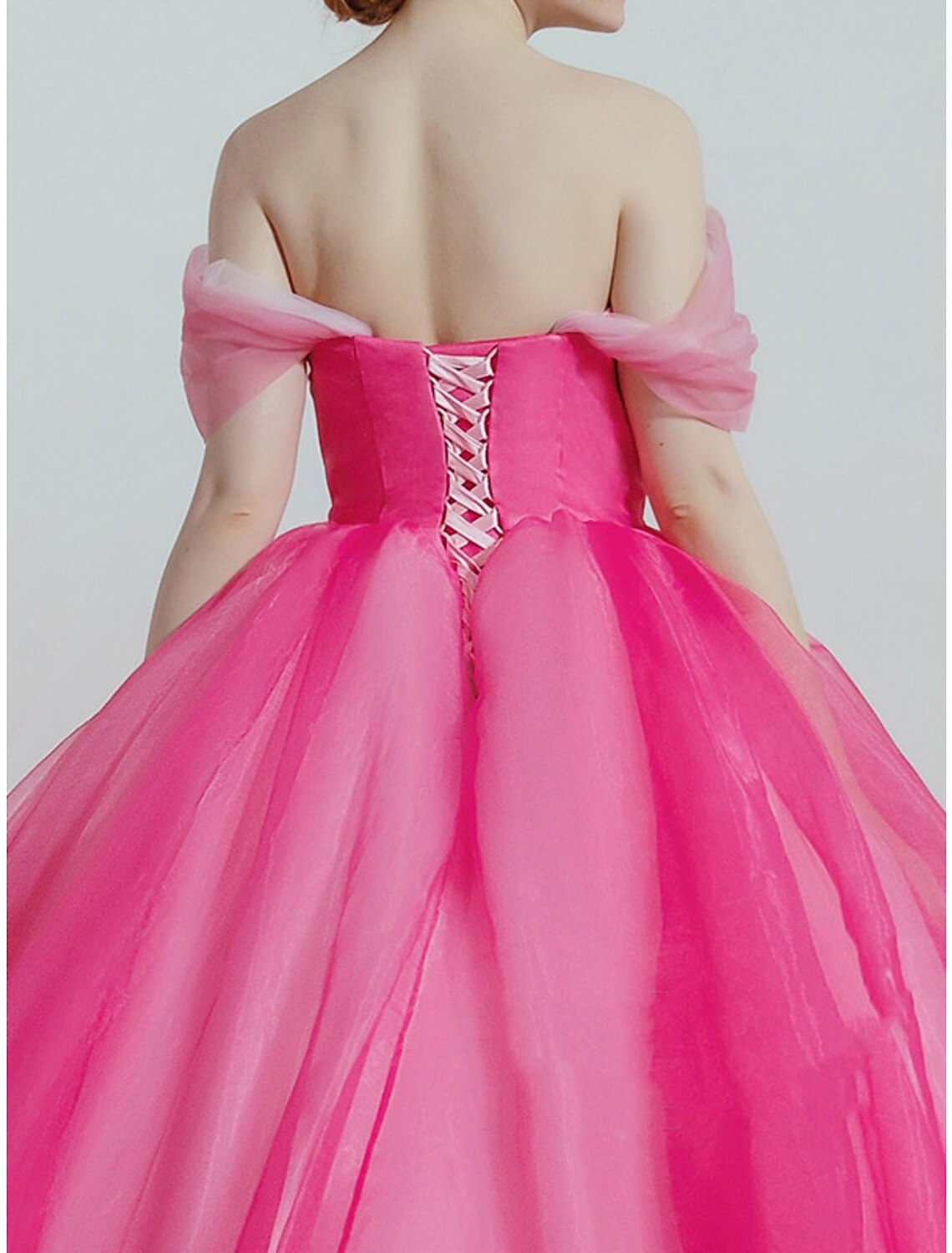 Ball Gown Prom Dresses Luxurious Dress Quinceanera Prom Sweep / Brush Train Short Sleeve Off Shoulder with Sleek Pleats