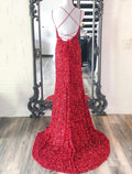 Sexy Dress Party Wear Floor Length Sleeveless Strap with Slit