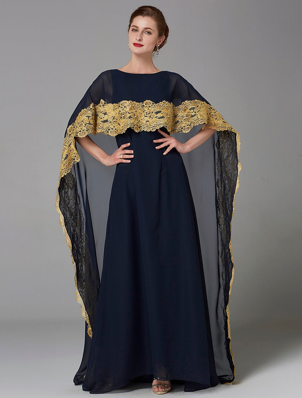 Mother of the Bride Dress Plus Size Elegant Bateau Neck Sweep / Brush Train Sleeveless